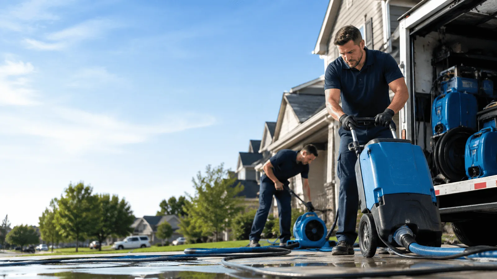 Dehumidification being performed in Martville, NY